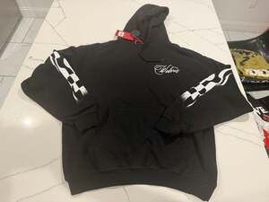 Wolves 1 of 500 Collection Burnout Bishop Hoodie in Black